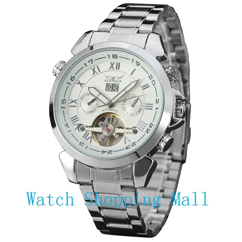 New Fashion Black Tourbillon mechanical Watches ,Men's Classic Transparent Steampunk Wrist watch Gift Relogio Masculino