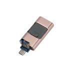 Custom Android Mobile Phone 3 In 1 OTG Pendrive 32GB 3.0 iOS USB Flash Drive usb para telefono