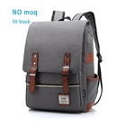 Private label unisex big bookbags gray solid colour university school backpacks for men