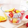 Round Clear Thick High Quality Glass Bowl Set for Serving Salad, Fruit, Desserts and Party (Dishwasher Safe)