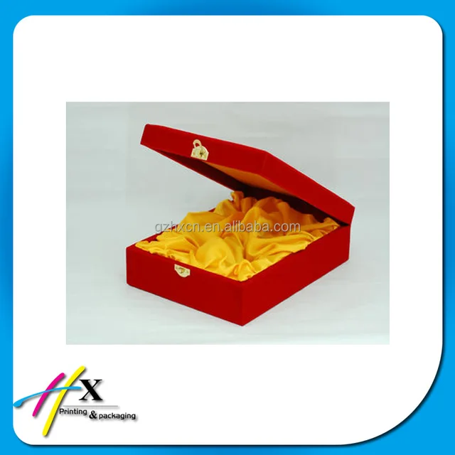 gift storage cardboard box with satin inside paper box packaging