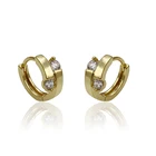 93653 xuping superstar accessories earrings, 14k gold color latest design diamond earring,korean earrings
