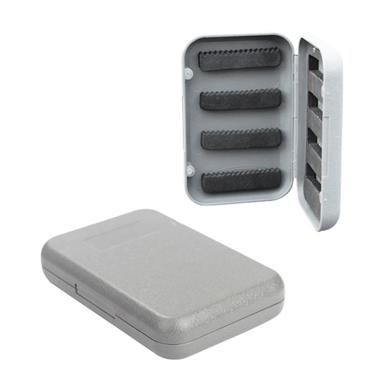 Portable Fly Fishing Box 11.5*7.5*2.5cm Carp Fishing Tackle Box Waterproof Plastic Fishing Box Double Side Fly Lure Boxes