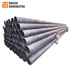 Anti-corrosion round mild steel pipe bevel ends spiral pipe