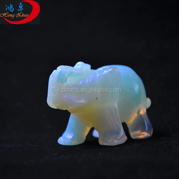 wholesale healing white jade stone hand carved animal