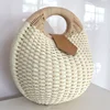 2018 spring cane grass straw bag rattan rope shell shape fashion handbags