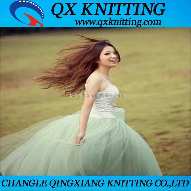 Fabric Textiles 100% Polyester Transparent Tulle Fabric for Dress