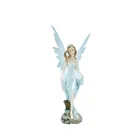 Custom high quality polyresin fairy solar garden figurines wholesale for sale