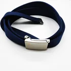 Top grade braided solid color woven canvas woman belt for sale