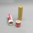 Wholesale Round Empty Cosmetic Paper Tube Container for Lip Care