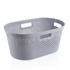 Plastic laundry hamper baskets washing with handles wholesale