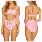 Cikini 2019 explosion models high waist bikini sexy belt love printing bikini