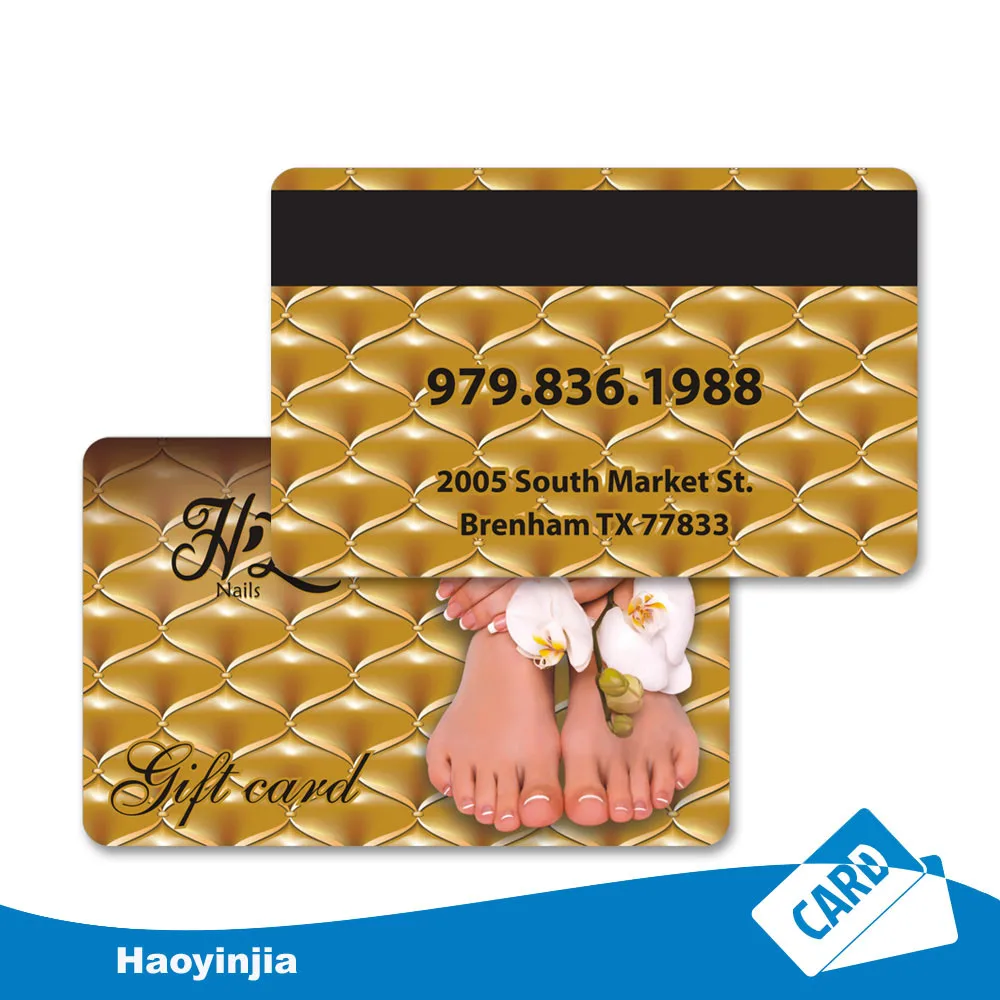 free sample custom plastic discount gift card/loyalty card