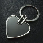 New simple fashion blank logo custom keychain