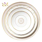New Decal Fine Bone China Restaurant Plate Sets Dinnerware