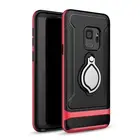 Maple leaf stand armor hard TPU PC cell phone case cover for Samsung galaxy S9/S9 plus