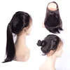 New Popular Wholesale Straight Malaysian Hair Natural Hairline 360 Lace Frontal Closure With Baby Hair