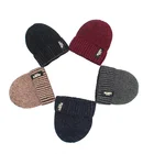 Foreign trade earmuffs autumn and winter warm knit hat street dance set head hat candy color head cap adult