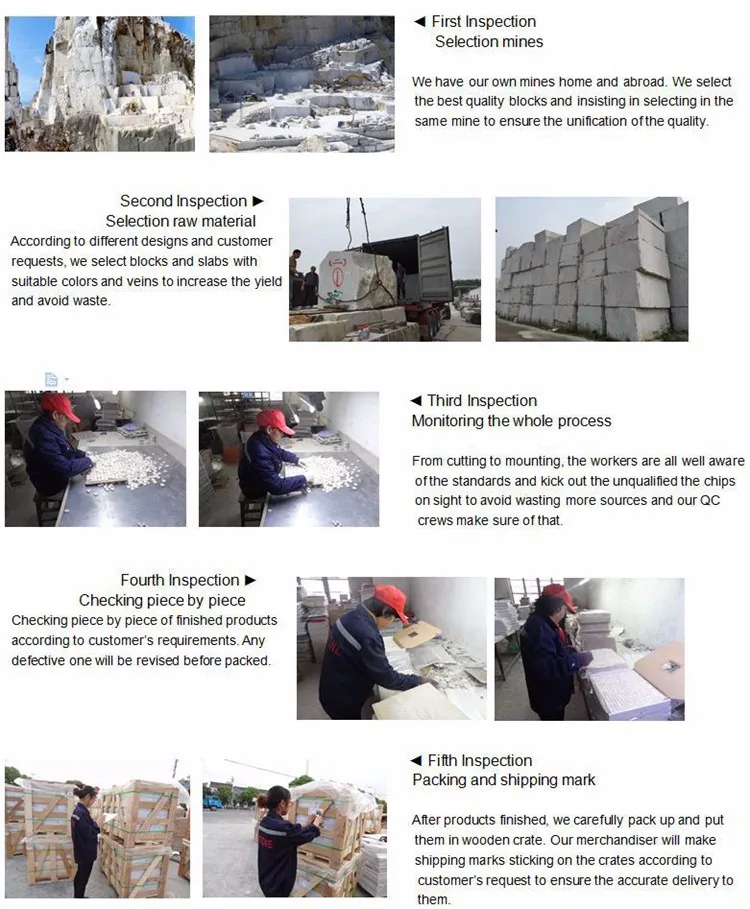 Italy Carrara White And China Wooden Gray Marble Basketwave Kitchen Mosaic Floor Tile