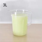 3L Plastic food grade PC pearl bubble breast milk tea beverage frother measuring cup