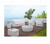2018 Green stackable white rattan outdoor wicker patio furniture