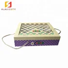 Graphic Customization Egg Box Biodegradable Food Fruit Quail Egg Packaging Box with Handle Rope