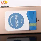 Promotion gift waterproof pvc phone card holder for mobile