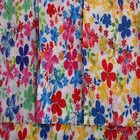 custom printed 1400t chiffon dress fabric pleated polyester fabric