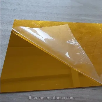 mirror gold reflective acrylic sheet pmma larger