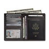 Personalized design RFID blocking leather passport holder for human