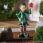 Cute beautiful christmas resin figurine ornaments elf statue for sale