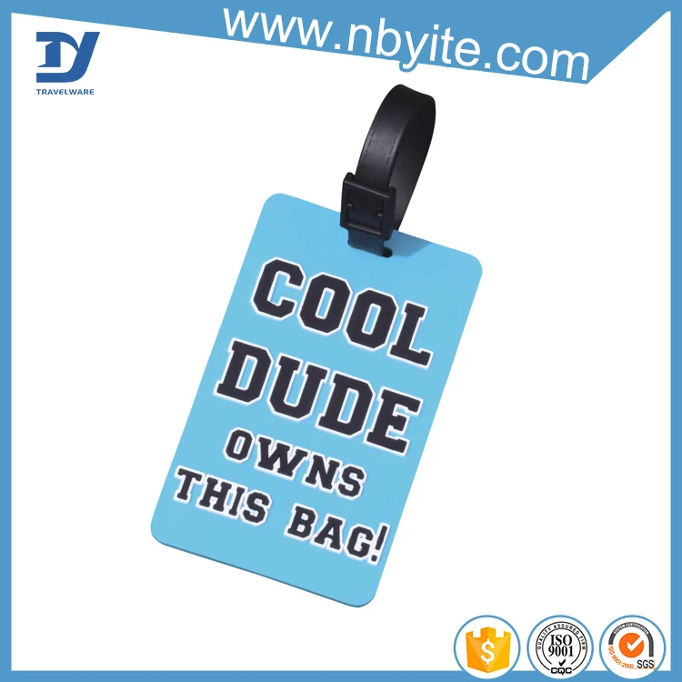 high quality genuine embroidery nylon luggage tag