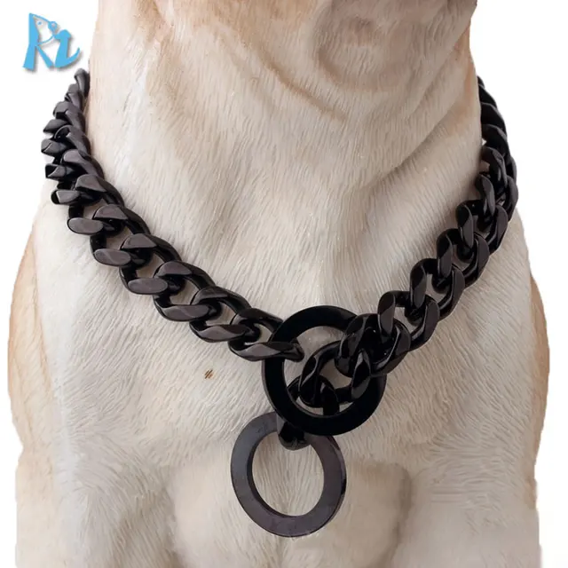 strong dog collar choke chains metal dog training choke collar