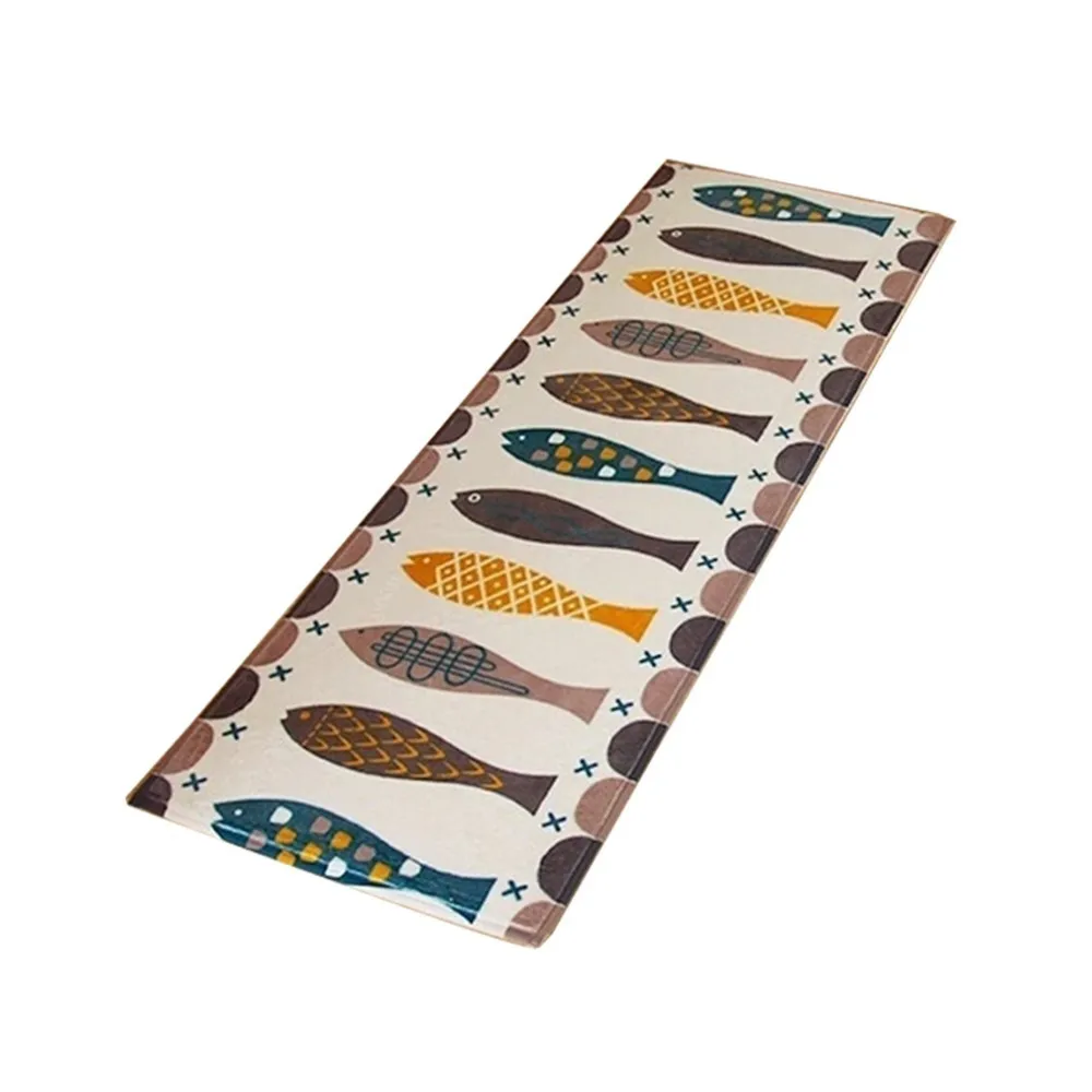 1Pc Multicolor Rugs Bedroom Kitchen Doormat Bathroom Toilet Mat Non- Slip Synthetic Plush Carpet Fit For Living Room Bedroom