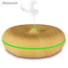 wood grain 400ml Music box 7 color led light blue tooth classic aroma diffuser humidifier
