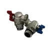 2 way angle 90 degree Butterfly handle Brass Ball Valve for floor heating