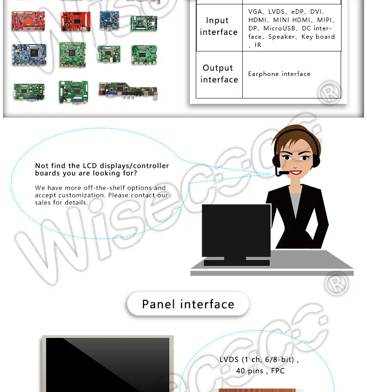 40 pin LCD