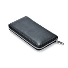 factory price wholesale classic black genuine leather men clutch bag