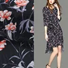 new design fashion 100% polyester printed floral silk chiffon fabric