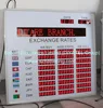 LED currency exchange display sign electronic bank use led rate board display