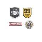 Custom 3d embroidery iron on transfers patches