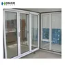 Double Glazing PVC Balcony Plastic Frame Door With Clear Glass