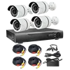 H.265 4MP POE NVR Kits 4CH Home Video Surveillance Cameras System p2p ipc ip camera with face detection