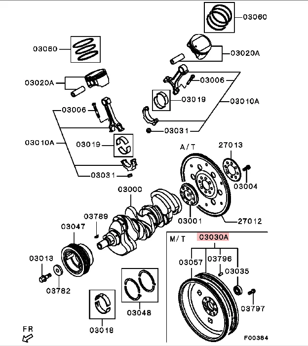 Flywheel Assembly for Mitsubishi Pickup Triton L200 Pajero Sport KA9T
