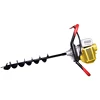 Portable high power earth auger drill