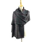 New Fashion Winter warm custom reversible thick Long Scarf