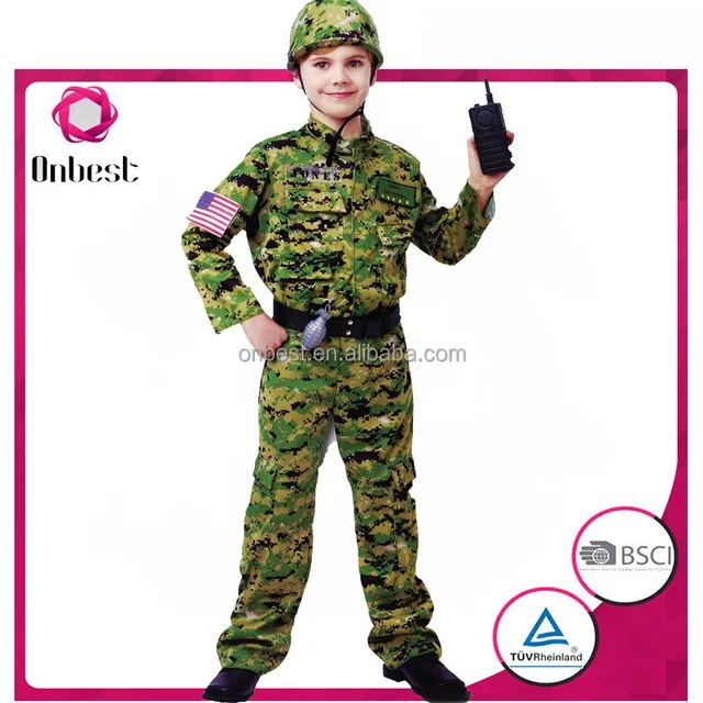 Hot sale career costumes boy's swat cosplay dress