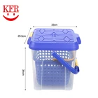 Huiherui Eco 7 Gallon Plastic Fishing Bucket with Lid, Hiking, Travel & Gardening-Portable Water Container