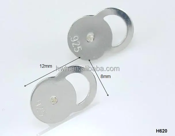H620 Size Ear Plug Earring Back Stud Stopper Nickel Safe H620 Size Ear Plug Earring Back Stud Stopper Nickel Safe