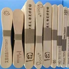Stick Ice Natural Color Wooden Materials Models Stick For Ice Cream